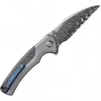 We Knife Co Ltd Ziffius Button Lock Gray Ti-CF WE22024ADS1