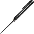 We Knife Co Ltd Qubit Button Lock Black WE22030F1