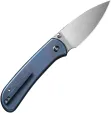 We Knife Co Ltd Qubit Button Lock Blue WE22030F3