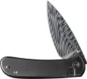 We Knife Co Ltd Qubit Button Lock Damasteel WE22030FDS1