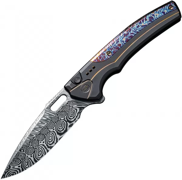 We Knife Co Ltd Exciton Button Lock Flame WE22038ADS1