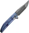 We Knife Co Ltd Ezinta Framelock Damascus WE22041DS1