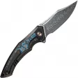 We Knife Co Ltd Orpheus Framelock Damascus WE23009DS1
