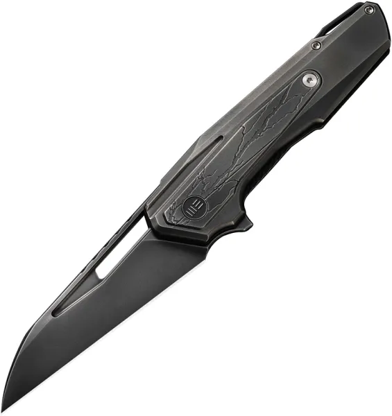 We Knife Co Ltd Falcaria Framelock Black Etch WE23012B4