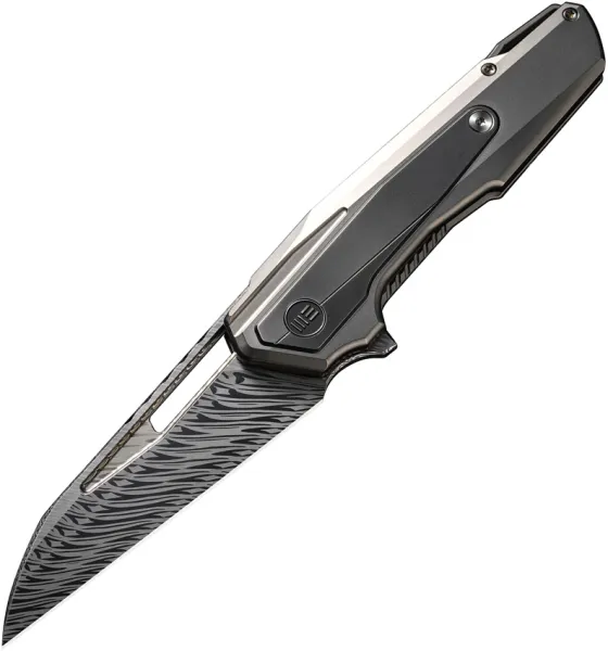 We Knife Co Ltd Falcaria Framelock Damasteel WE23012BDS1