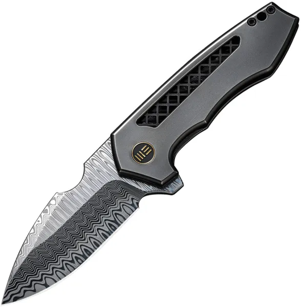 We Knife Co Ltd Harpen Framelock Damasteel WE23019DS1