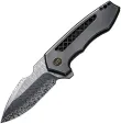 We Knife Co Ltd Harpen Framelock Damasteel - WE23019DS1