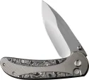 We Knife Co Ltd Zizzit Button Lock Alum CF WE230312