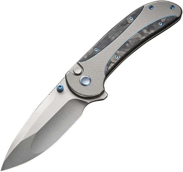 We Knife Co Ltd Zizzit Button Lock Marble CF WE230313