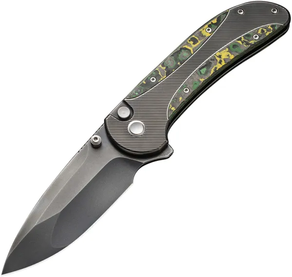 We Knife Co Ltd Zizzit Button Lock Toxic Storm WE230314