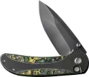 We Knife Co Ltd Zizzit Button Lock Toxic Storm WE230314