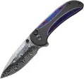 We Knife Co Ltd Zizzit Button Lock Timascus - WE23031DS1