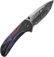 We Knife Co Ltd Zizzit Button Lock Timascus WE23031DS1
