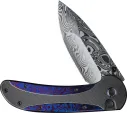 We Knife Co Ltd Zizzit Button Lock Timascus WE23031DS1