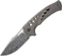 We Knife Co Ltd Swiftfin Framelock Damasteel - WE23051DS1