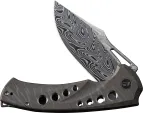 We Knife Co Ltd Swiftfin Framelock Damasteel WE23051DS1