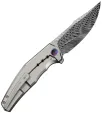 We Knife Co Ltd Kyklos Framelock Damascus WE23086DS1