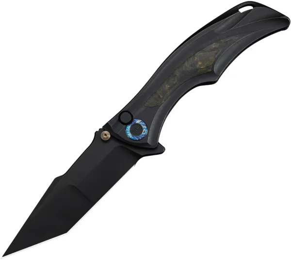 We Knife Co Ltd Tighe Down Button Lock Yell CF WE24054B1