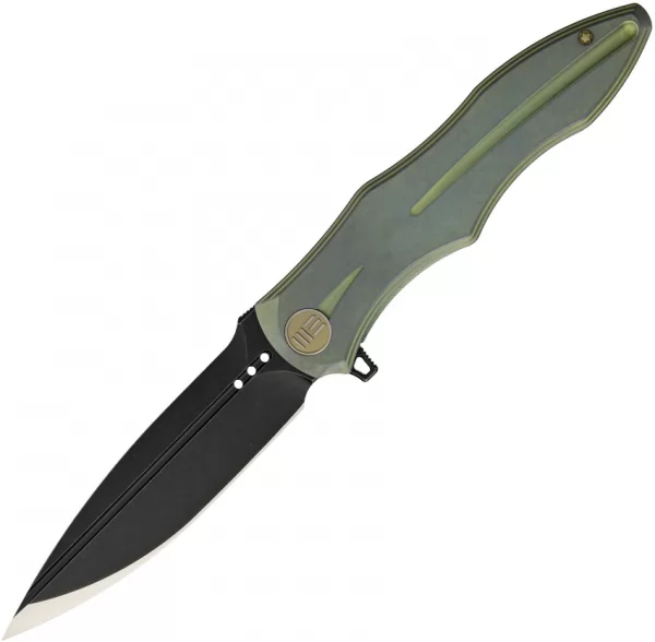 We Knife Co Ltd Model 613 Green Black-Satin WE613C