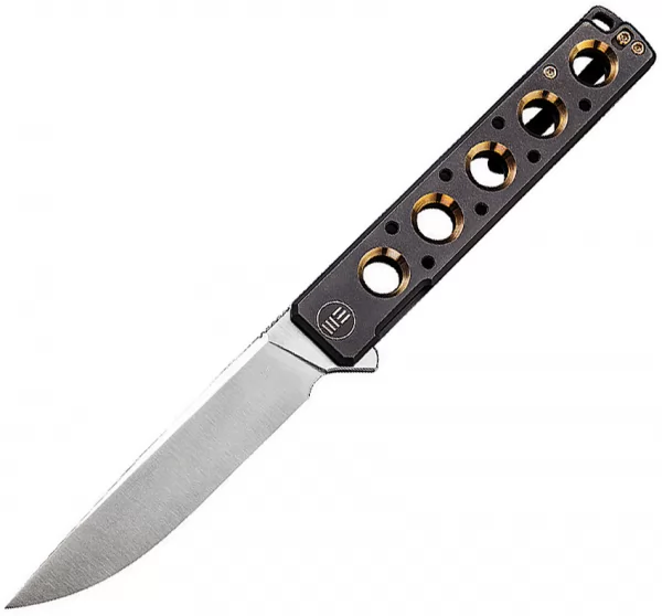We Knife Co Ltd Miscreant Framelock Black-Gold WE913A
