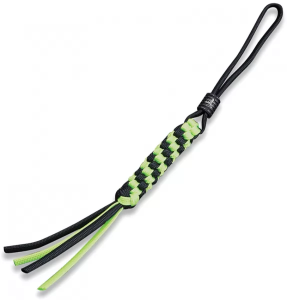 We Knife Co Ltd Paracord Lanyard Grn-Blk WEA01D