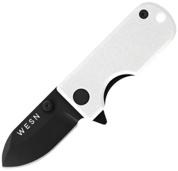 Wesn Goods Microblade Framelock WHT-BLK WESN0162