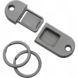 Wesn Goods QR Keychain Gunmetal WESN03
