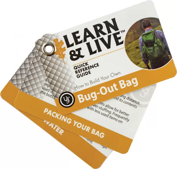 UST Learn & Live Cards Bug Out survival products WG02748