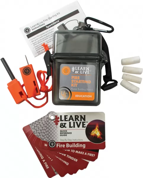 UST Learn & Live Fire Starting Kit survival products WG02760