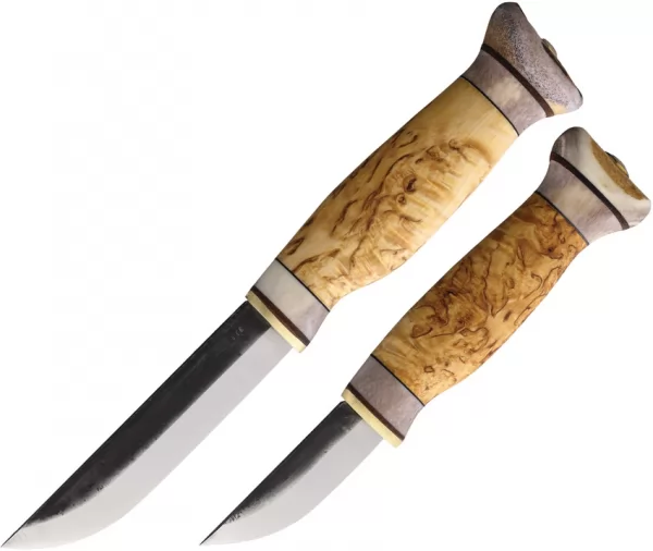 Wood Jewel Fixed Blade Set Curly WJ23K
