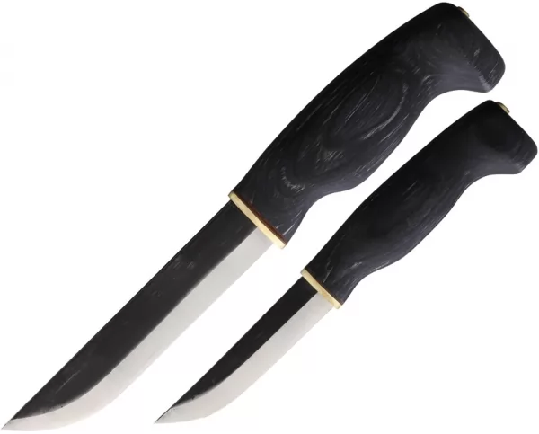 Wood Jewel Big Double Fixed Blade Set Blk WJ23KIMU