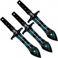 Toro Knives Maximo Throwing Knives Water - WKTL070