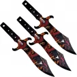 Toro Knives Tesoro Throwing Knives Fire - WKTL071