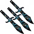 Toro Knives Tesoro Throwing Knives Water - WKTL072