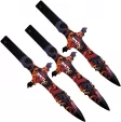 Toro Knives Grito Throwing Knives Fire - WKTL073