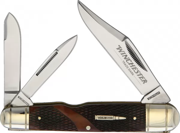 Winchester Large Whittler Brown Checkered knives - multitools WN39101C
