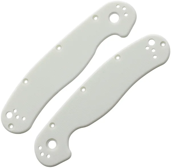 Way of Knife & EDC Gear House RAT 2 Scales G10 White WOKR2WTG