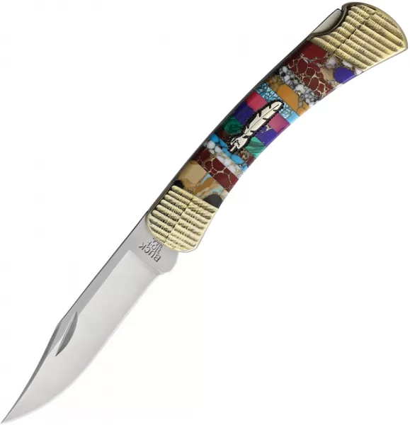 Yellowhorse Custom Buck 110 Lockback Eagle YH347