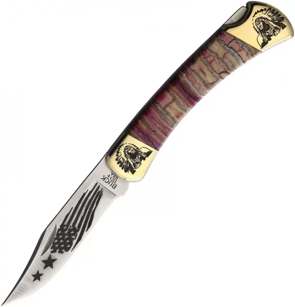 Yellowhorse Custom Buck 110 Lockback Red YH351