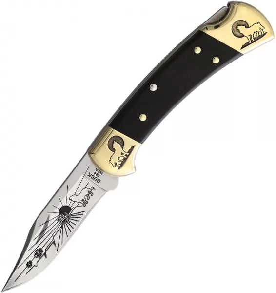 Yellowhorse Custom Buck 112 Lockback Wolf YH357