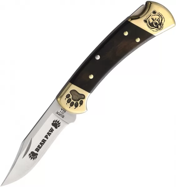 Yellowhorse Custom Buck 112 Lockback Bear YH396