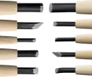 Yoshiharu Woodcarving Knife 10pcs Set YSH117