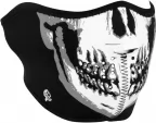 Zan Headgear Half Face Mask BW Skull - ZHWNFM002H
