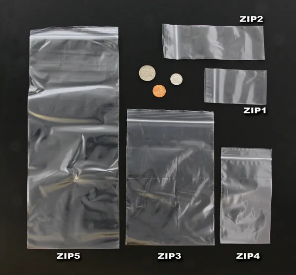 Recloseable Bags Bags 2 inch x 3 inch ZIP1