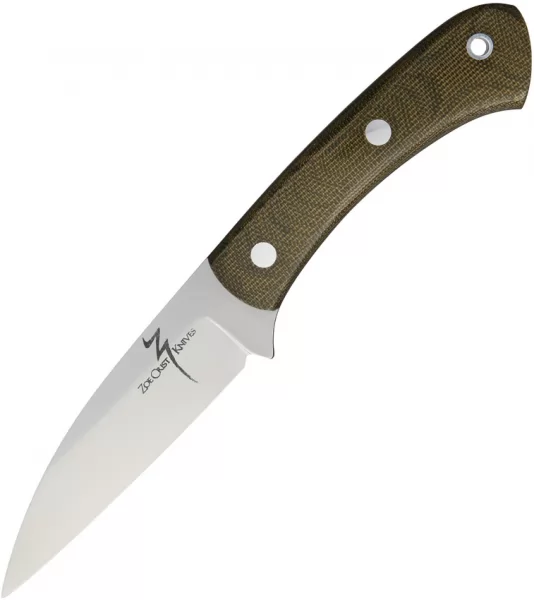 Zoe Crist Knives Goshawk Fixed Blade Green ZKGMGC