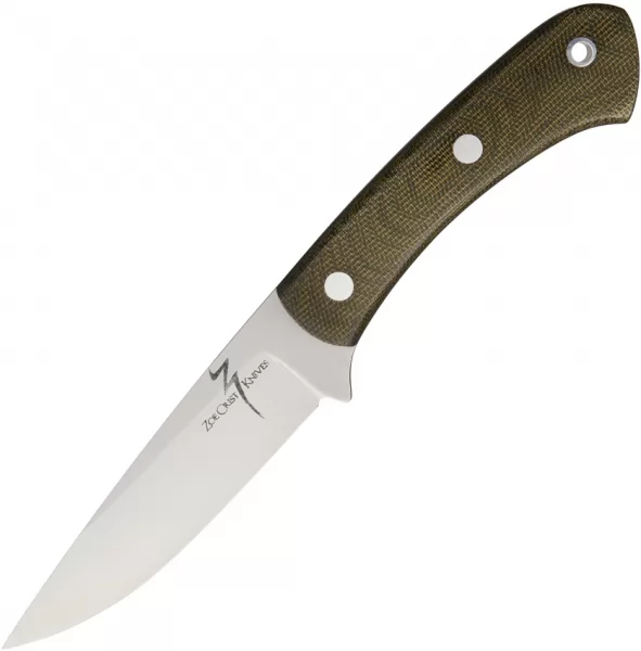 Zoe Crist Knives Kestrel Fixed Blade Green ZKKMGC