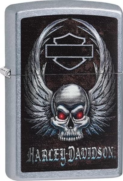 Zippo Harley Davidson Skull lights ZO00575