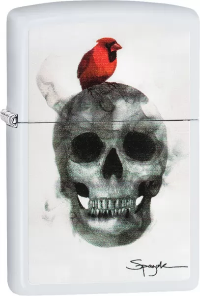 Zippo Spazuk Cardinal on Skull lights ZO02738