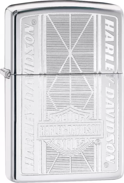 Zippo Harley Davidson Chrome lights ZO04433