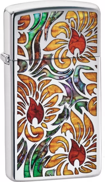 Zippo Fusion Floral Slim lights ZO05591